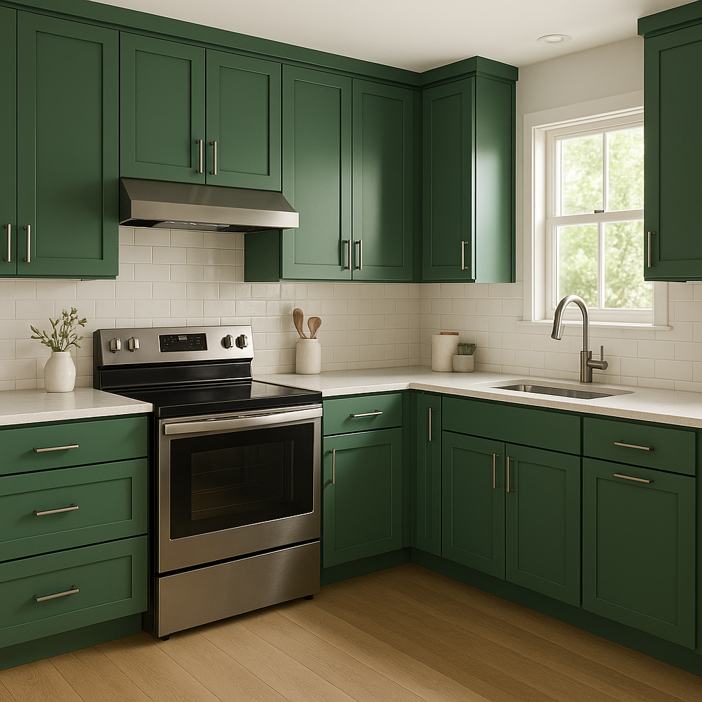 Benjamin Moore Luck (588): A Timeless Green for a Sophisticated Space.