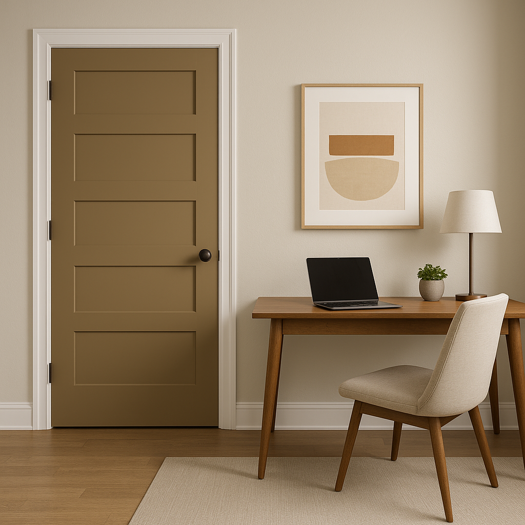 Benjamin Moore Maple (1057): A Warm, Timeless Neutral.