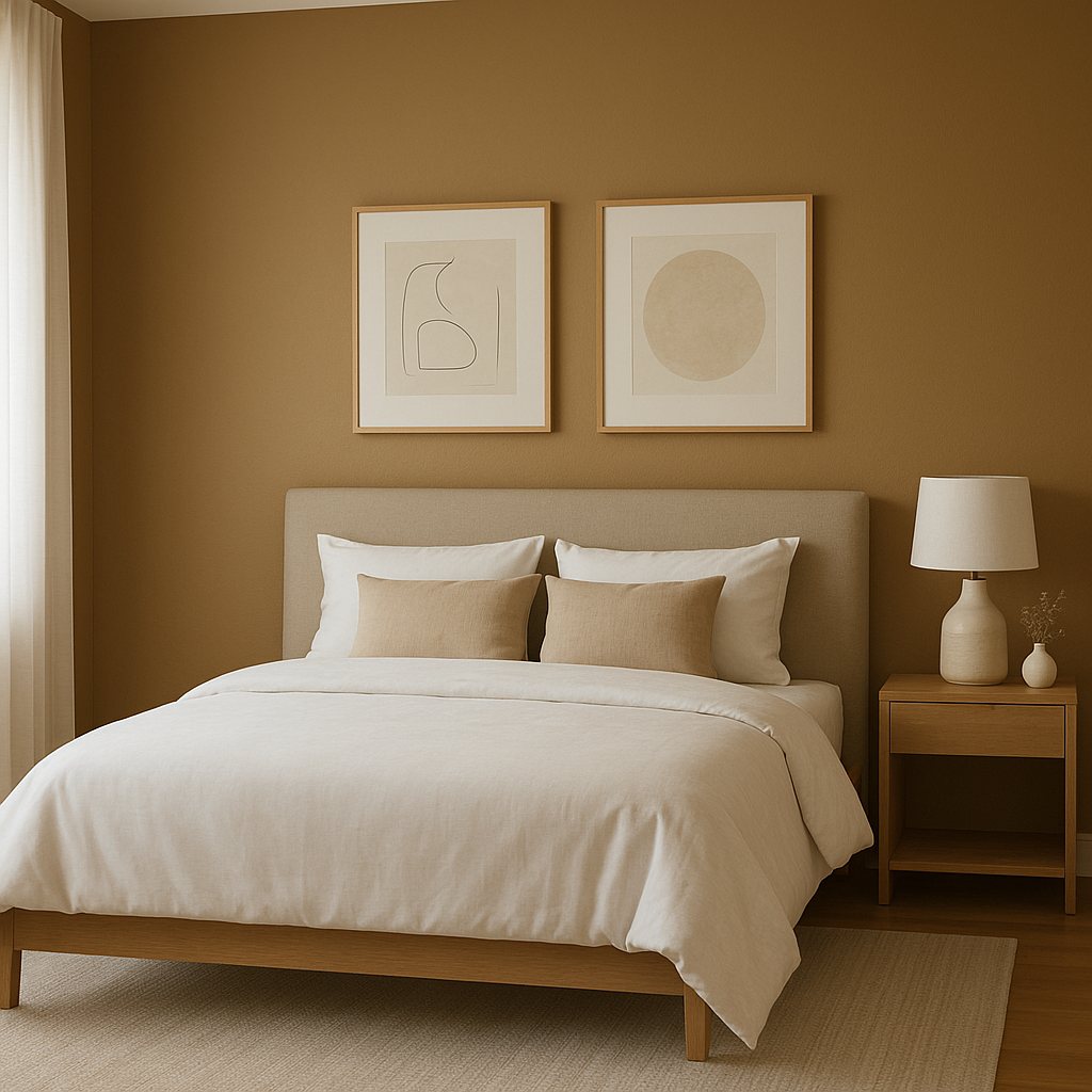 Benjamin Moore Maple (1057): A Warm, Timeless Neutral.