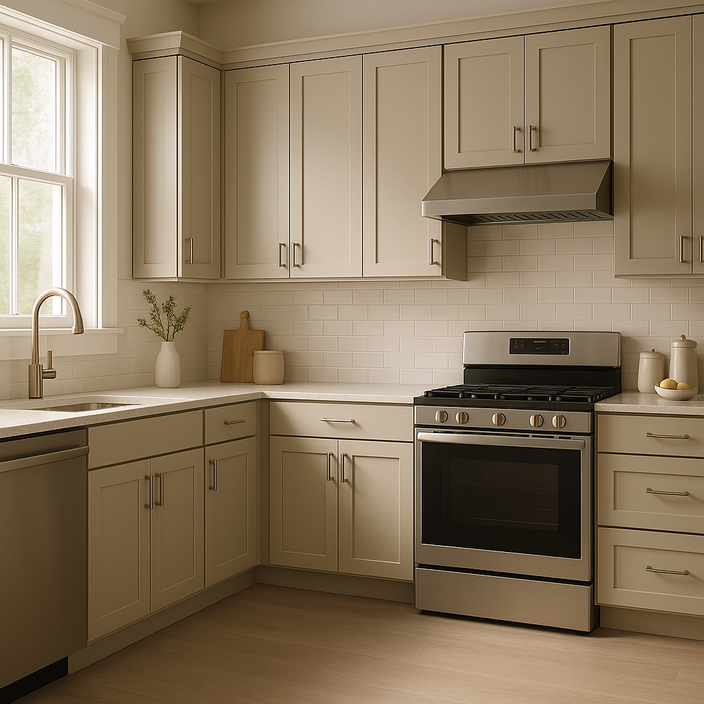 Benjamin Moore Market (CW-30): A Timeless Neutral for Versatile Spaces.