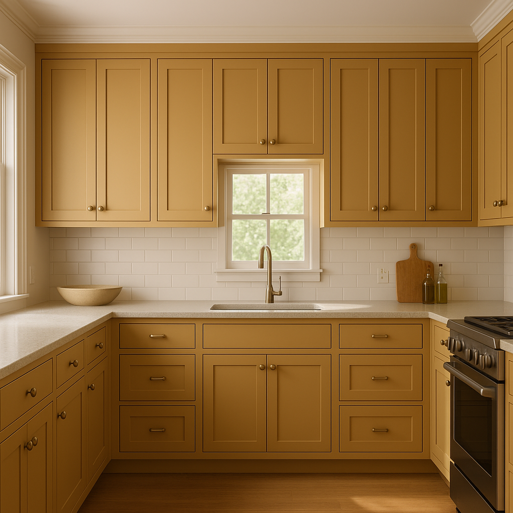Benjamin Moore Massicot CW-380: A Timeless Ochre with Warm Undertones.