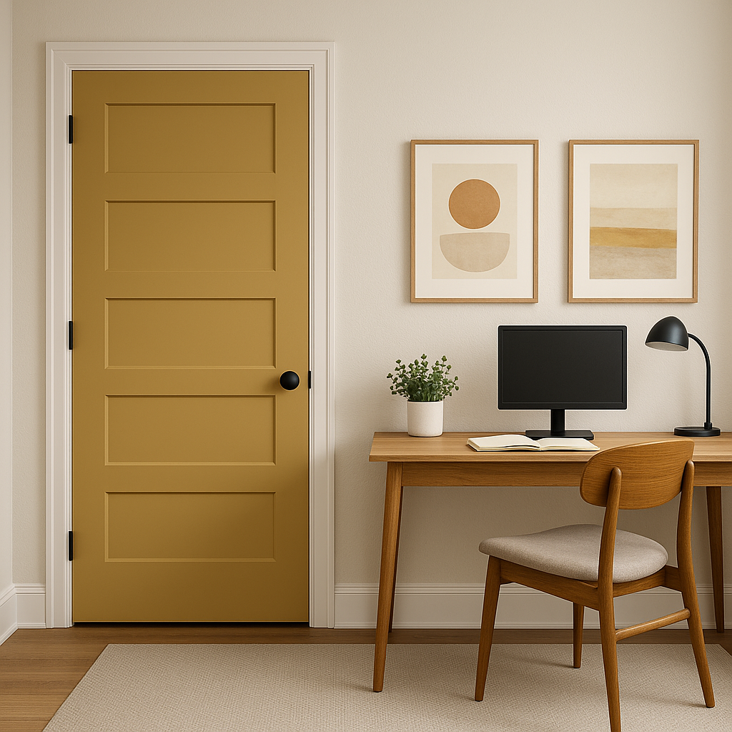 Benjamin Moore Massicot CW-380: A Timeless Ochre with Warm Undertones.