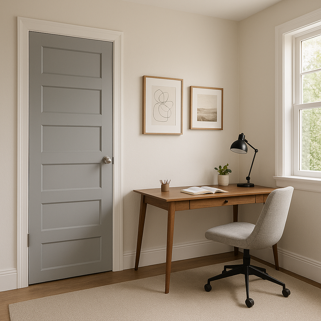 Benjamin Moore Metallic (2132-60): A Sophisticated Gray with Subtle Depth.