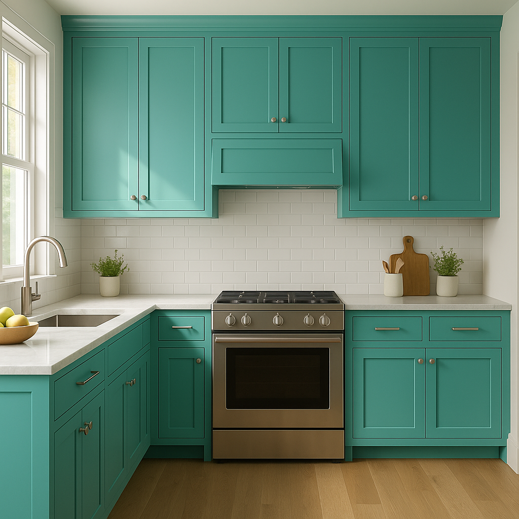 Benjamin Moore Miami (2042-40): A Vibrant Splash of Energetic Teal.