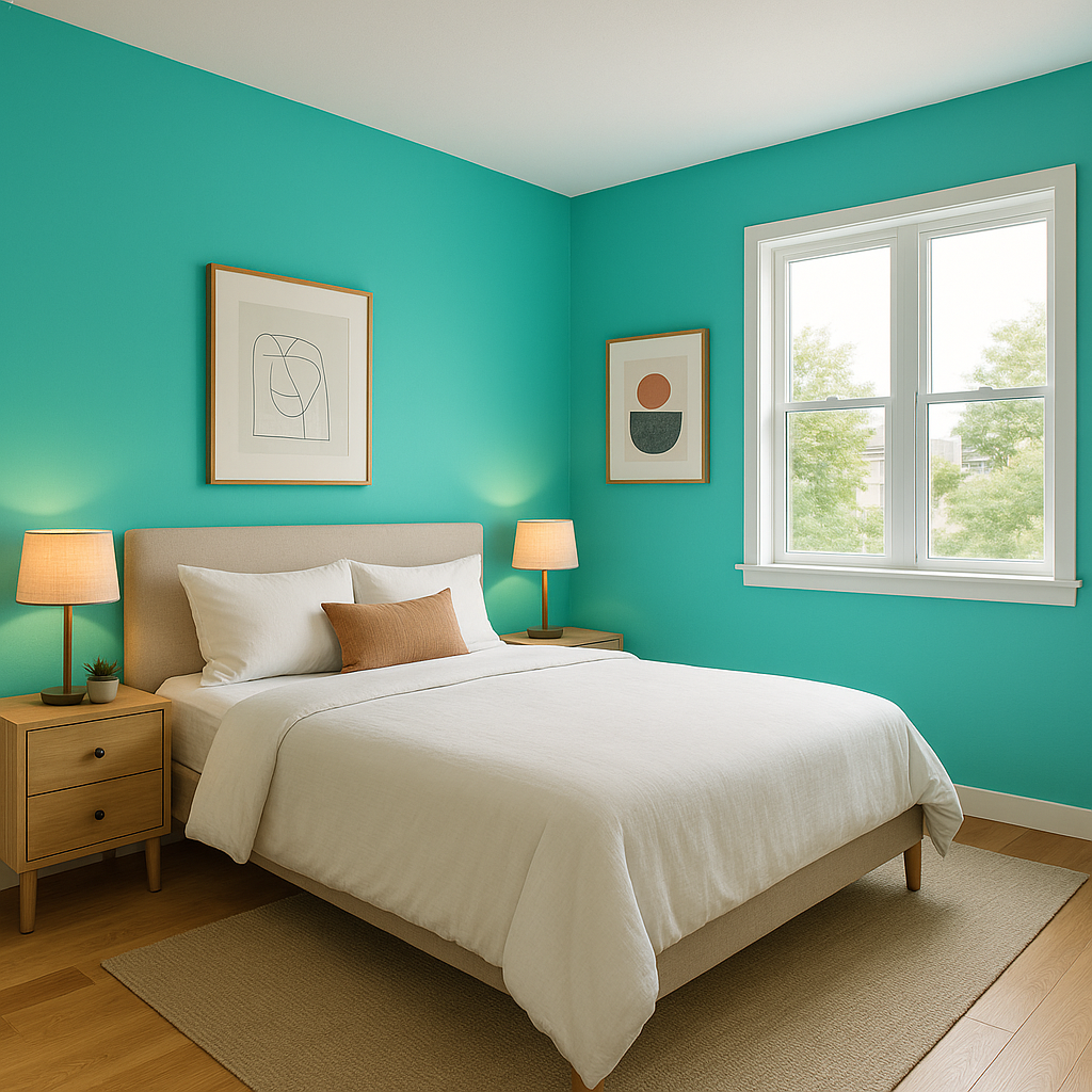 Benjamin Moore Miami (2042-40): A Vibrant Splash of Energetic Teal.