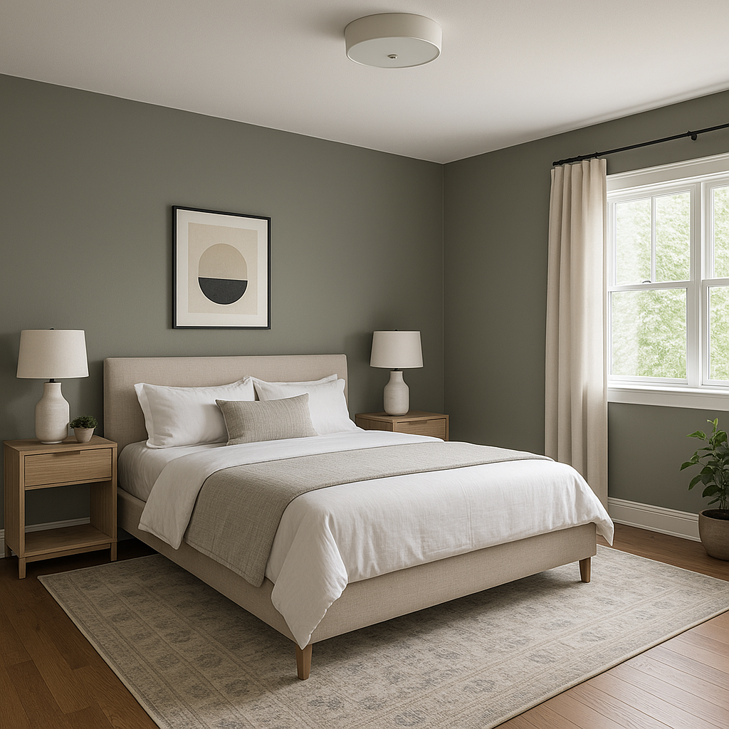 Benjamin Moore Millstone (1581): A Timeless Neutral for Sophisticated Spaces.