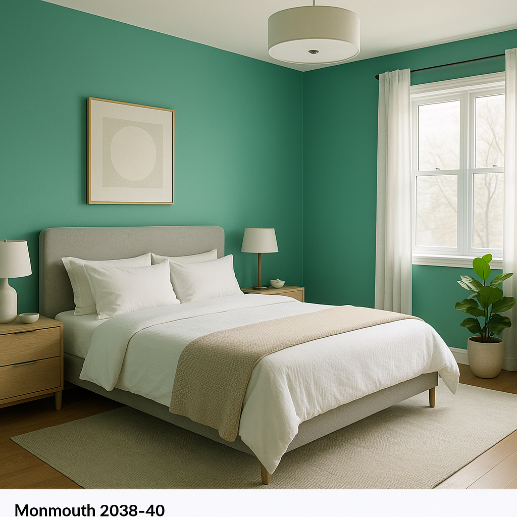 Benjamin Moore Monmouth 2038-40: A Bold and Energizing Green.