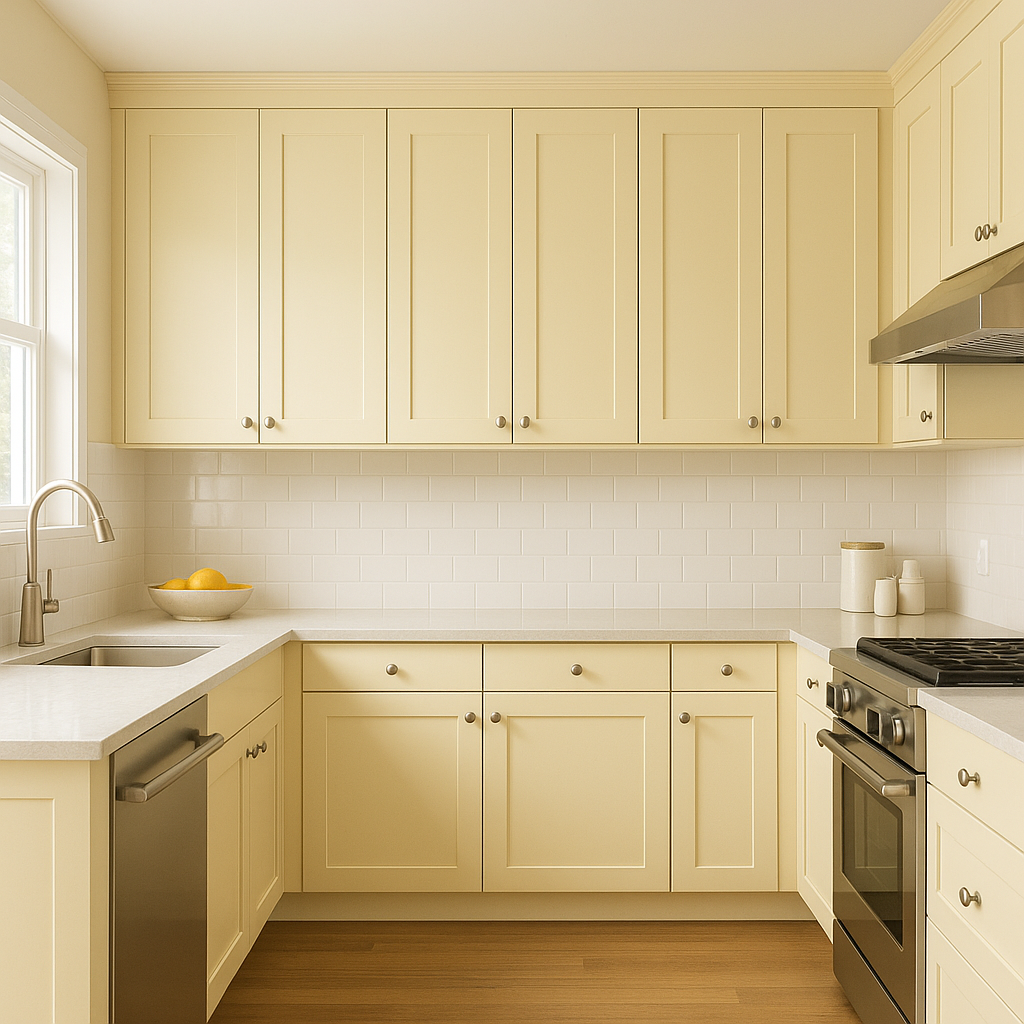 Benjamin Moore Moonlight (2020-60): A Soft Yellow Hue That Brightens Any Space.
