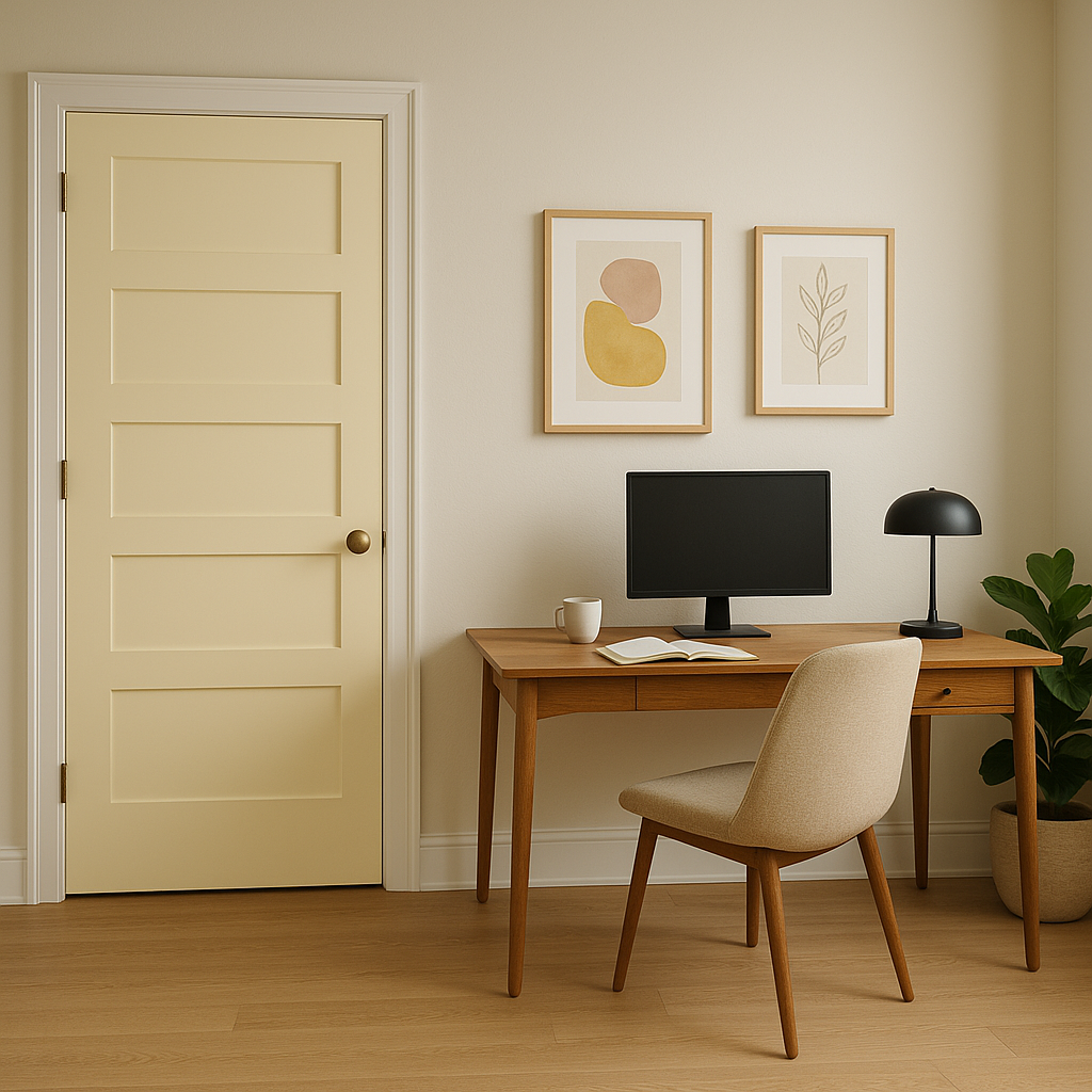 Benjamin Moore Moonlight (2020-60): A Soft Yellow Hue That Brightens Any Space.