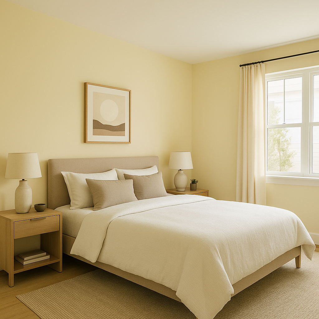 Benjamin Moore Moonlight (2020-60): A Soft Yellow Hue That Brightens Any Space.