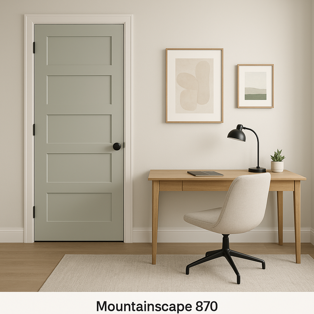 Benjamin Moore Mountainscape (870): A Serene Gray with Subtle Warmth.