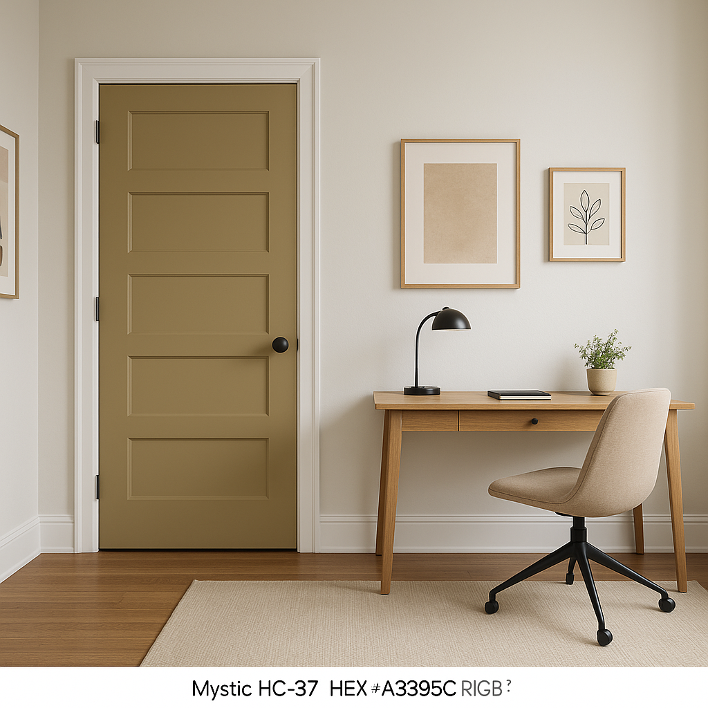 Benjamin Moore Mystic (HC-37): A Timeless Neutral with Subtle Elegance.