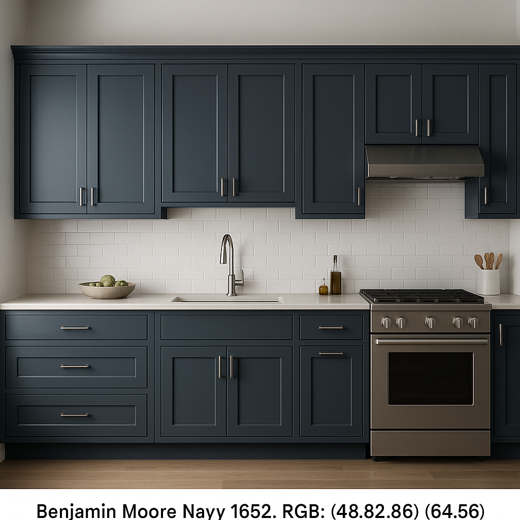 Benjamin Moore Navy (1652): A Timeless and Sophisticated Hue.