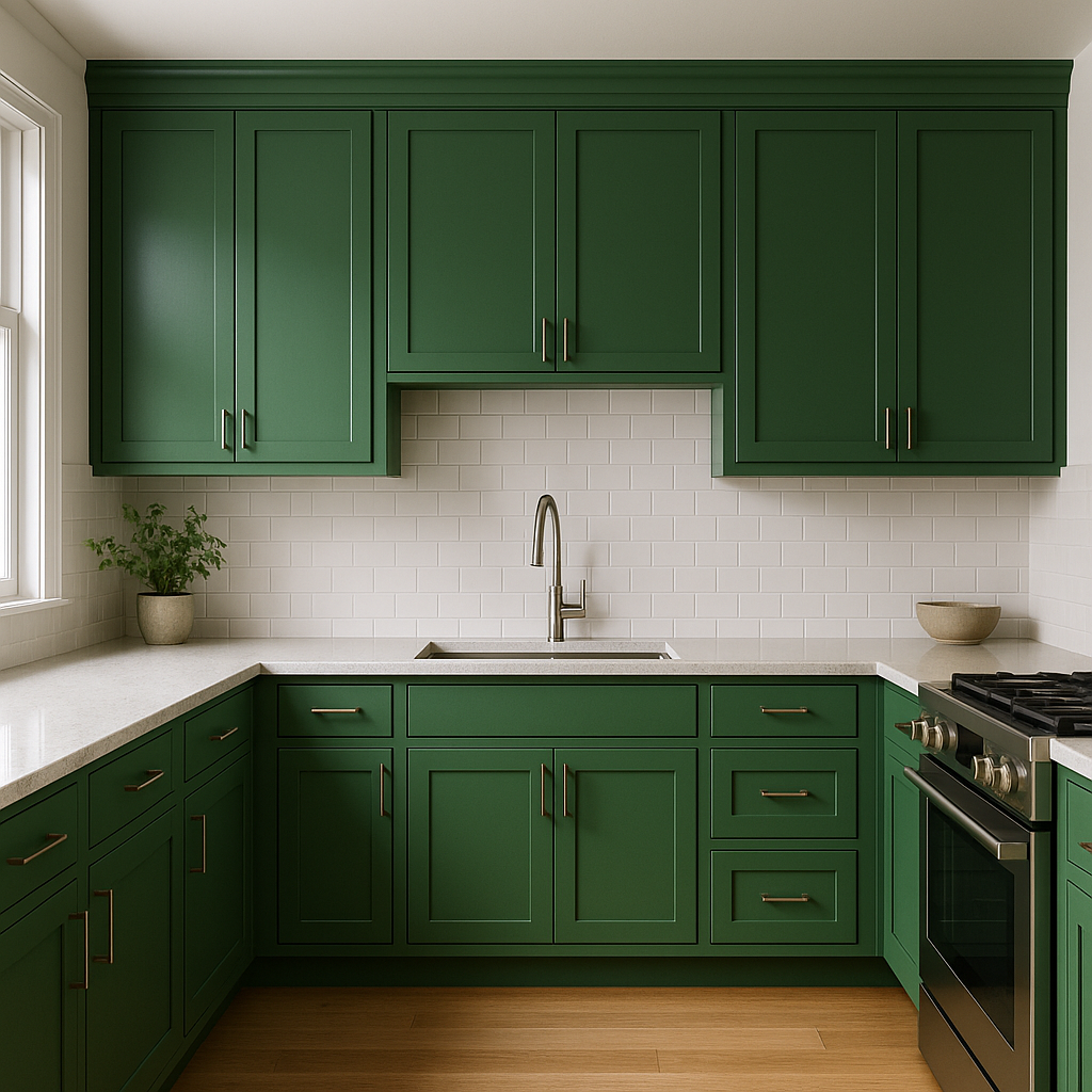 Benjamin Moore Nile (2035-30): A Vibrant Green for Bold and Invigorating Spaces.