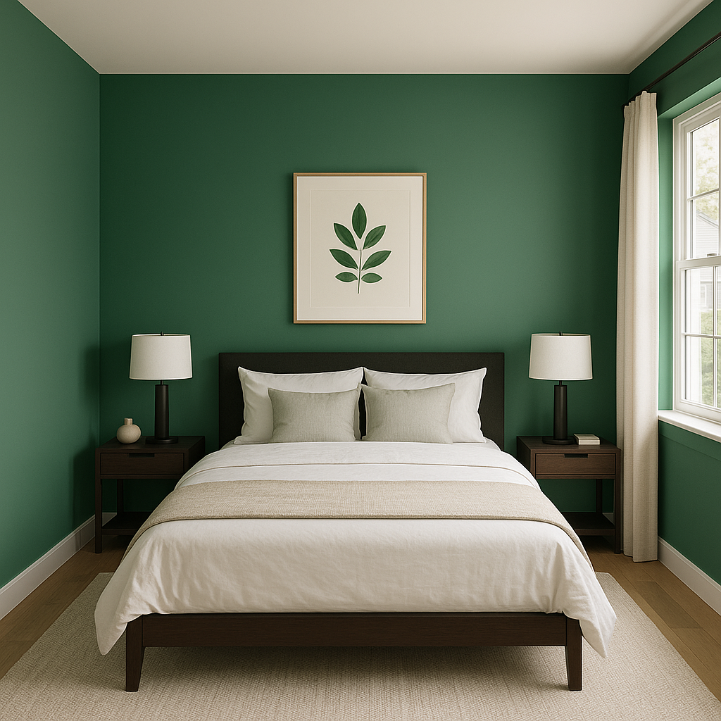 Benjamin Moore Nile (2035-30): A Vibrant Green for Bold and Invigorating Spaces.