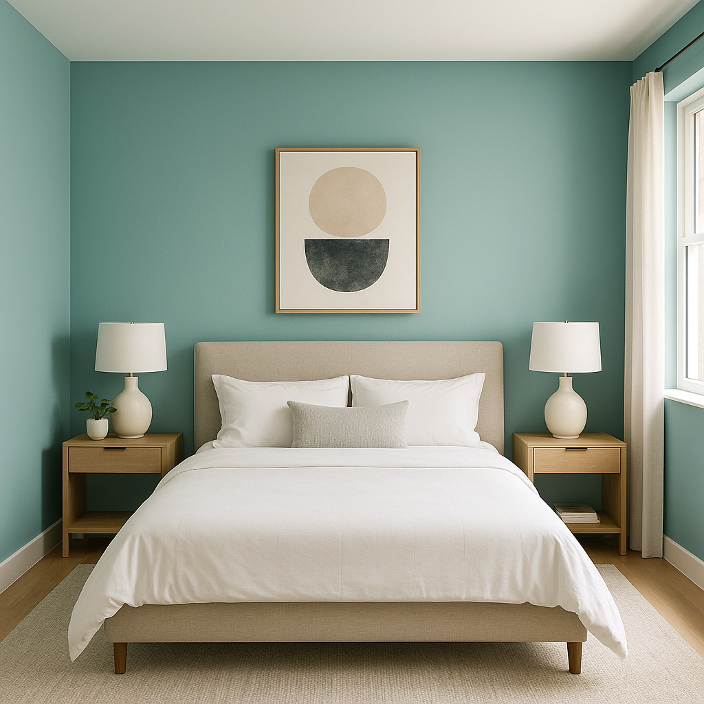 Benjamin Moore Oceanic 669: A Sophisticated, Tranquil Hue for Every Space.