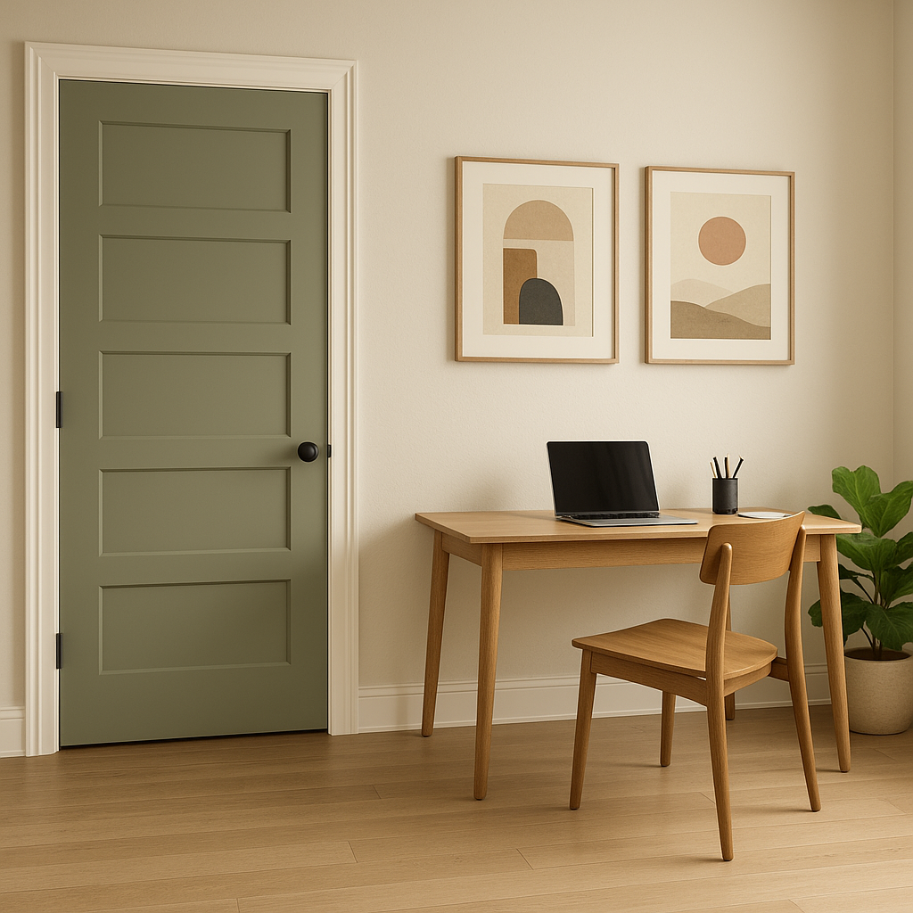 Benjamin Moore October (1495): A Serene Green for Timeless Interiors.