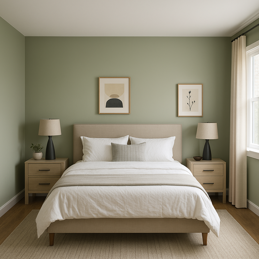 Benjamin Moore October (1495): A Serene Green for Timeless Interiors.
