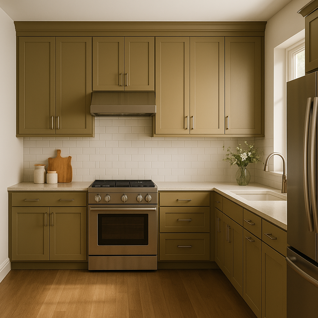 Benjamin Moore Olivetone (252): A Timeless Green for Sophisticated Interiors.