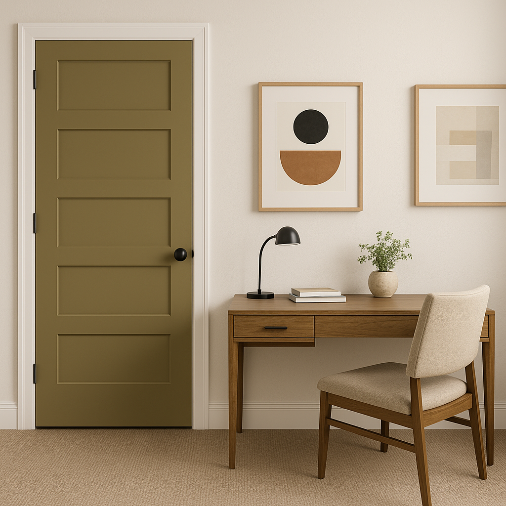 Benjamin Moore Olivetone (252): A Timeless Green for Sophisticated Interiors.