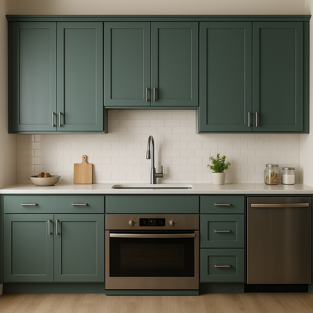Benjamin Moore Olympus 679: A Versatile, Earthy Green.
