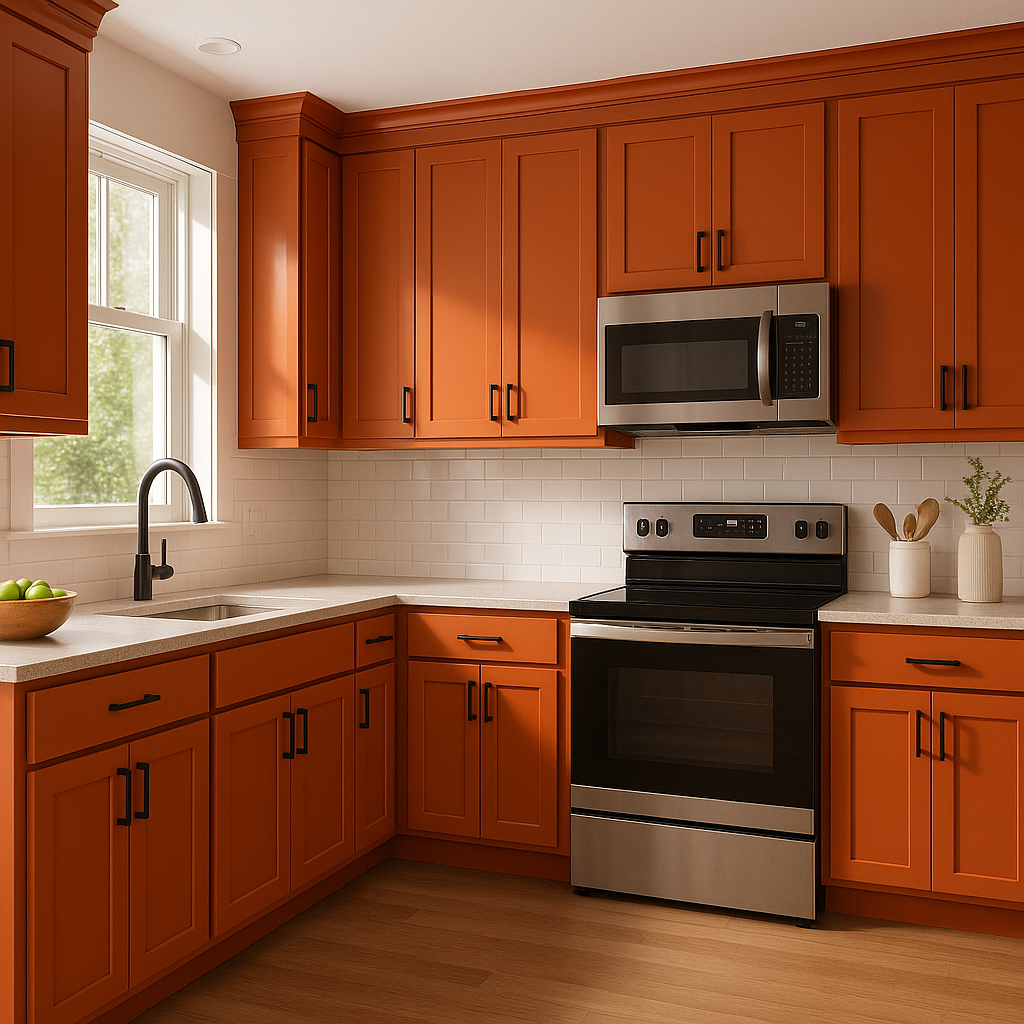 Benjamin Moore Orange (2169-20): A Vibrant, Energizing Hue for Bold Interiors.