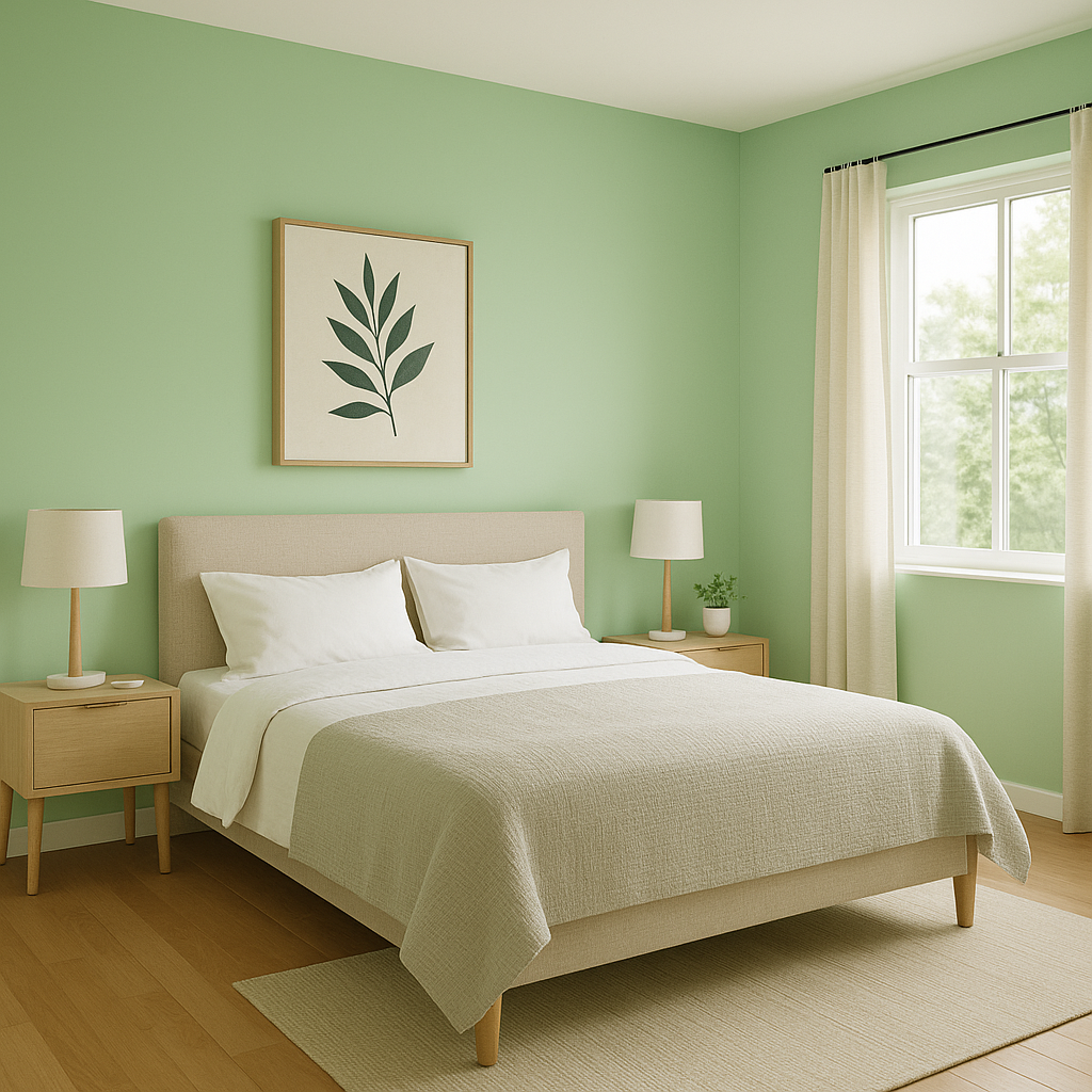 Benjamin Moore Paradise (550): A Lush, Tropical Green for Vibrant Interiors.