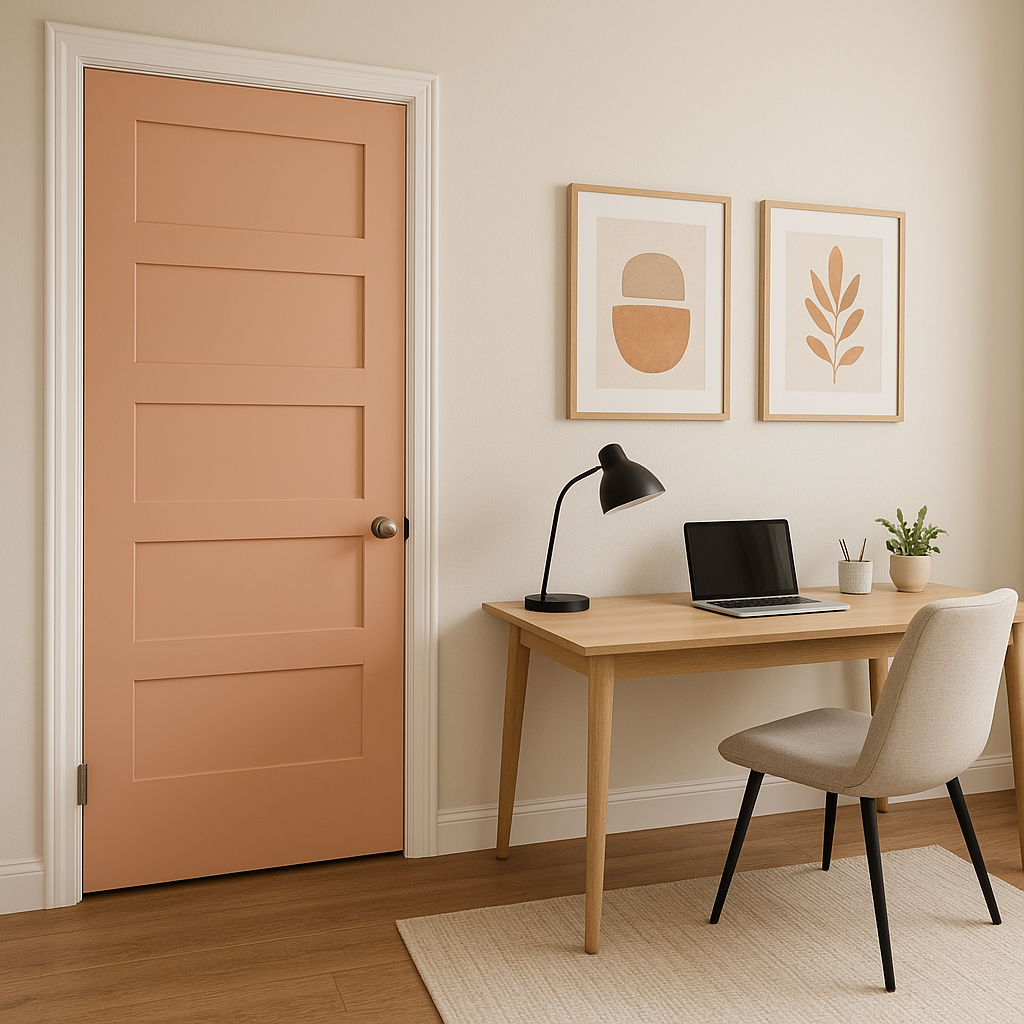 Benjamin Moore Peach (1199): A Warm and Cheerful Hue for Interiors.