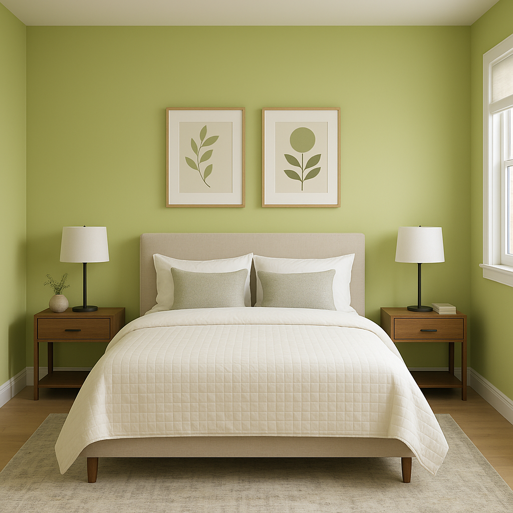 Benjamin Moore Pear (2028-40): A Vibrant and Fresh Green Hue for Any Space.