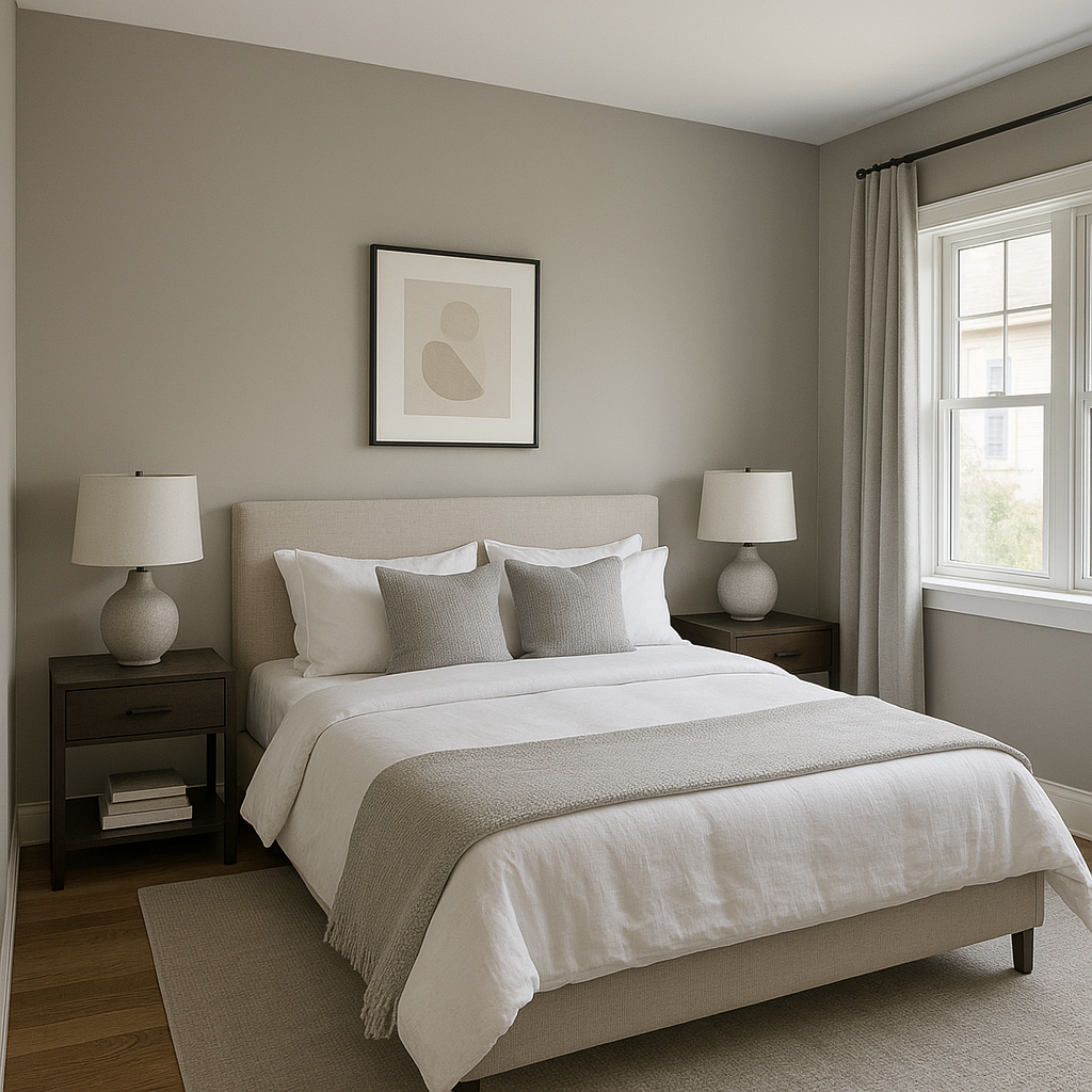 Benjamin Moore Pebble (1453): A Timeless Neutral for Any Space.