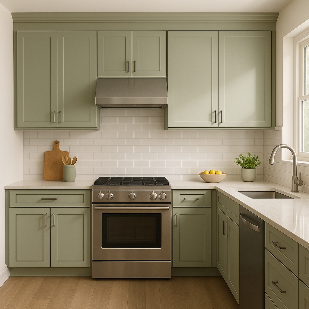 Benjamin Moore Picnic (CSP-730): A Fresh and Vibrant Green Hue for Your Home.