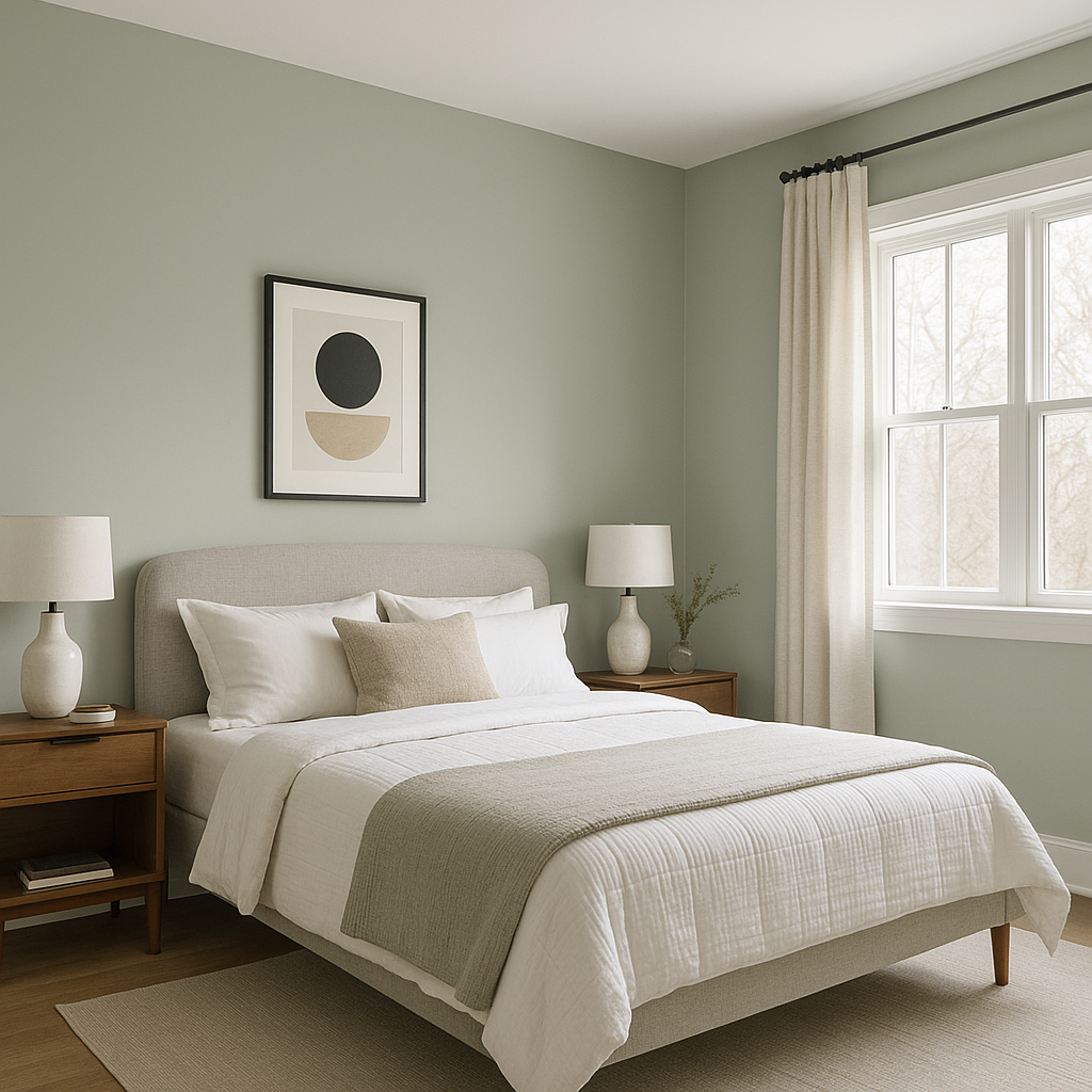 Benjamin Moore Picnic (CSP-730): A Fresh and Vibrant Green Hue for Your Home.