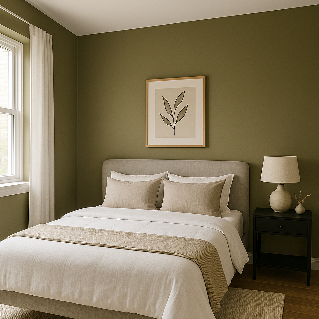 Benjamin Moore Pine (511): A Rich, Earthy Green for Timeless Interiors.