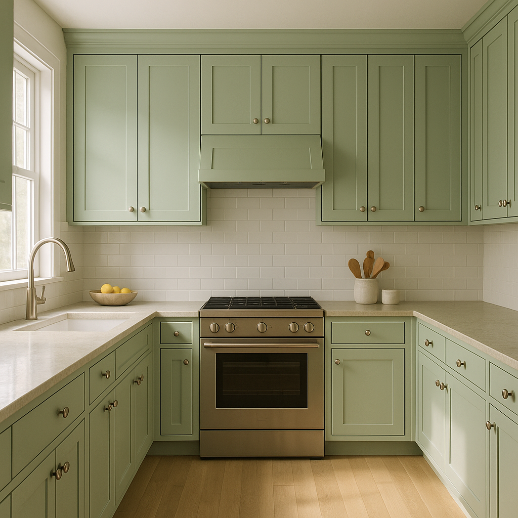 Benjamin Moore Pistachio (561): A Fresh and Cheerful Green.