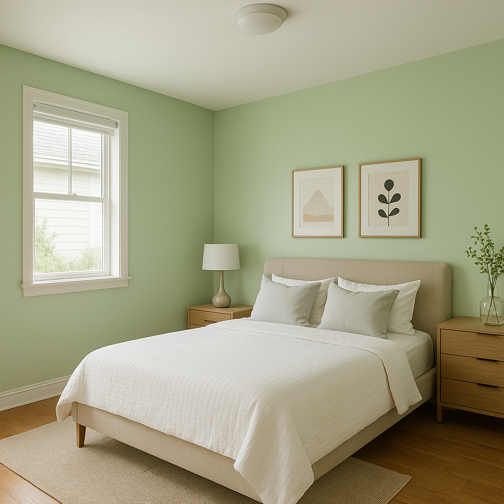 Benjamin Moore Pistachio (561): A Fresh and Cheerful Green.