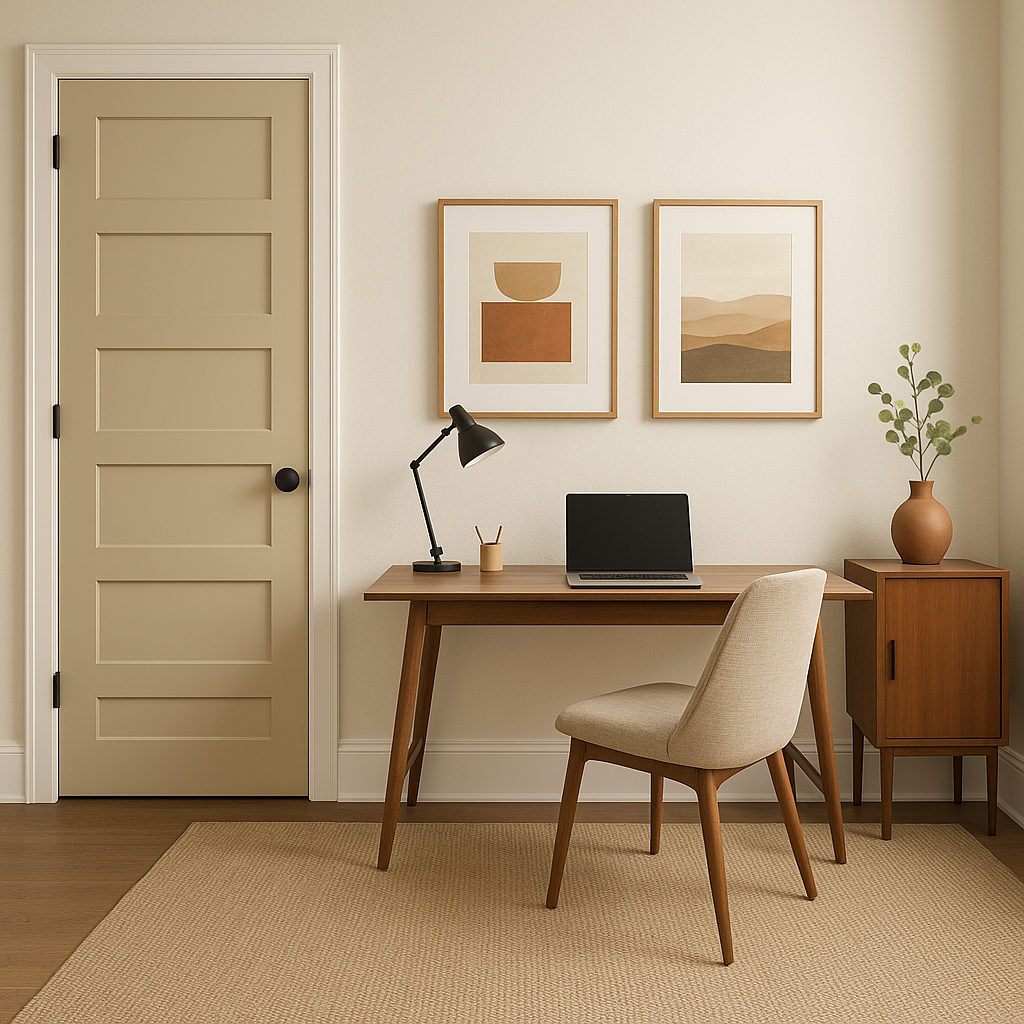 Benjamin Moore Pittsfield Buff (HC-24): A Timeless Neutral with Warm Undertones.