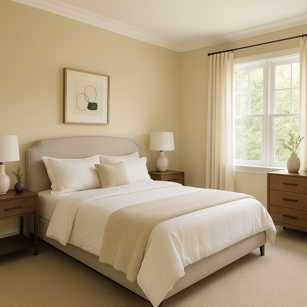 Benjamin Moore Pittsfield Buff (HC-24): A Timeless Neutral with Warm Undertones.