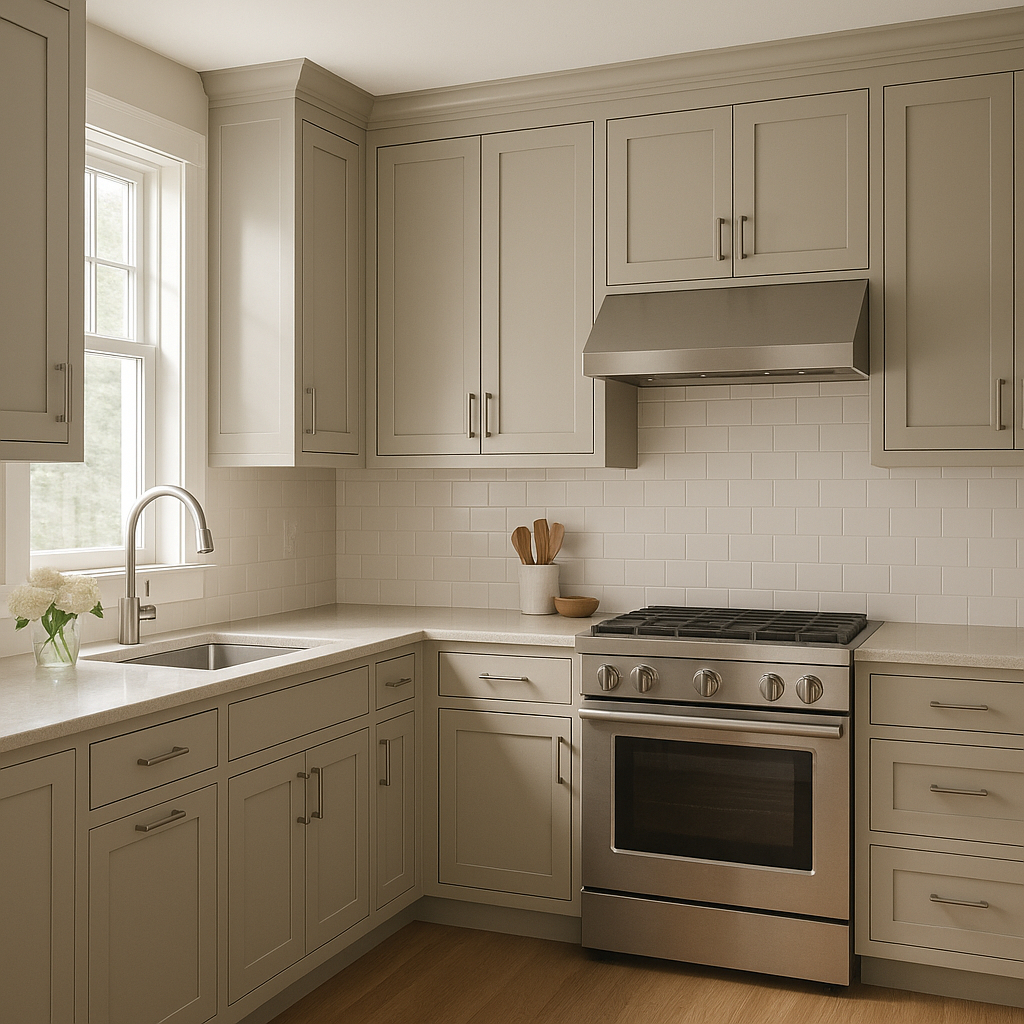 Benjamin Moore Plymouth (1543): A Timeless Neutral for Every Space.