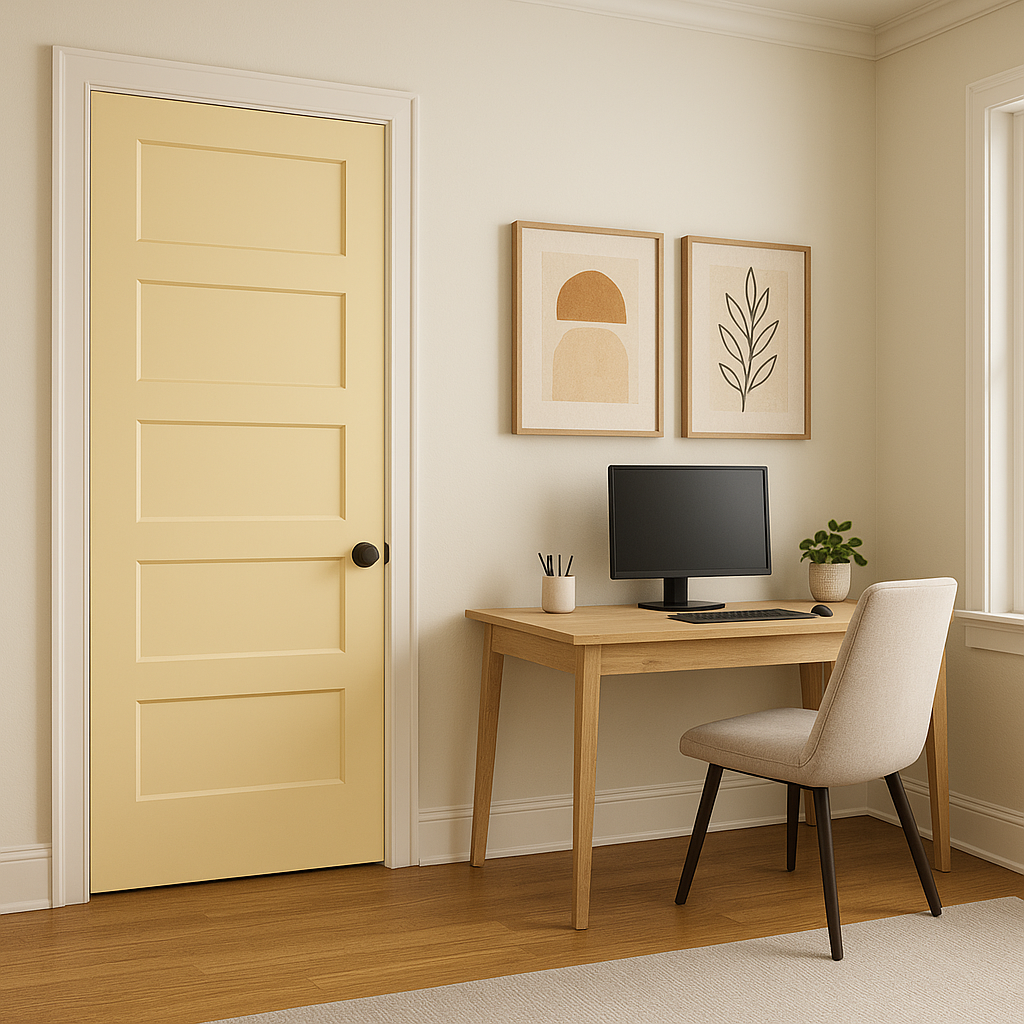 Benjamin Moore Popcorn (310): A Crisp and Versatile White.