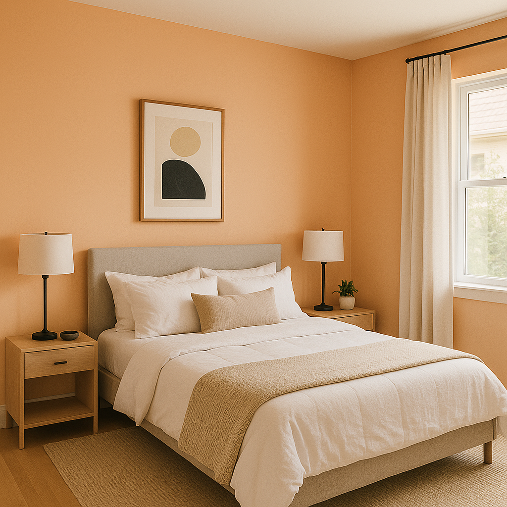 Benjamin Moore Pumpkin 058: Warmth and Rustic Elegance in a Single Hue.