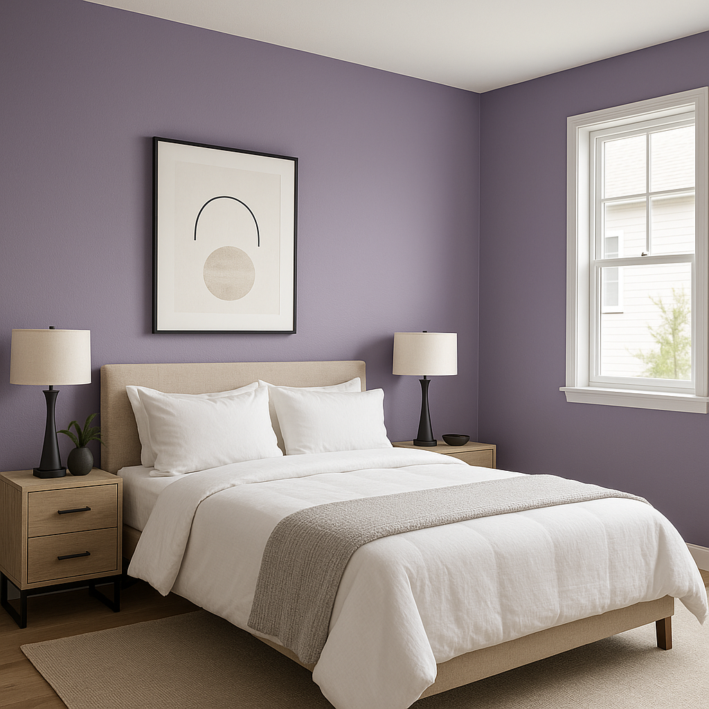 Benjamin Moore Purple (1406): Elegant Sophistication for Interior Spaces.