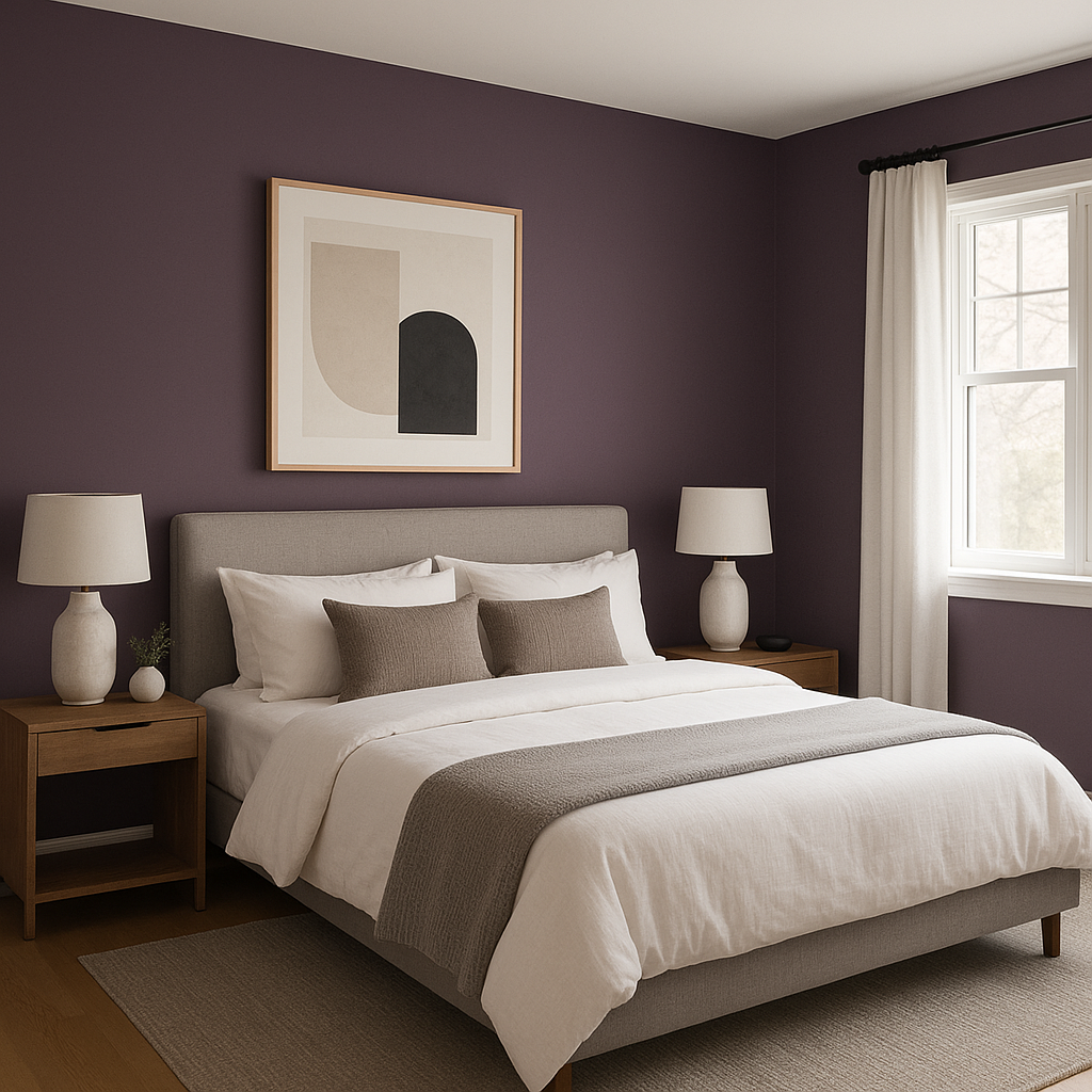 Benjamin Moore Purplicious (CSP-465): An Elegant and Playful Hue Perfect for Any Space.