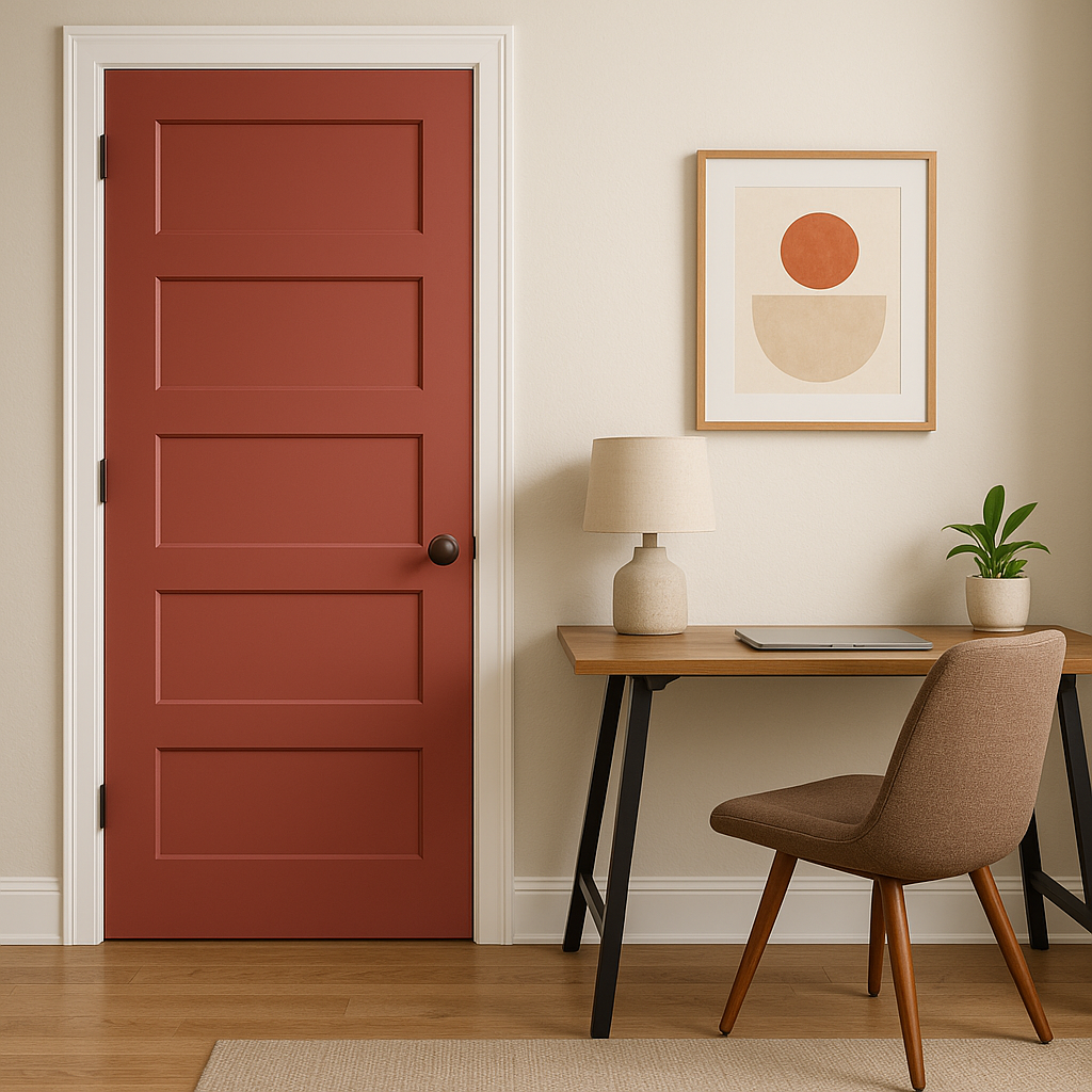 Benjamin Moore Red (2091-40): A Vibrant, Classic Hue for Bold Interiors.