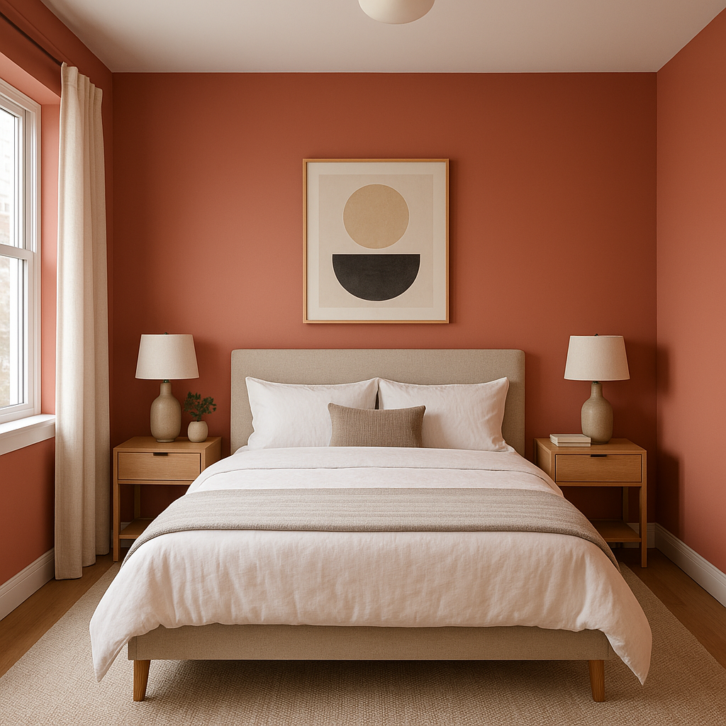 Benjamin Moore Red (2091-40): A Vibrant, Classic Hue for Bold Interiors.