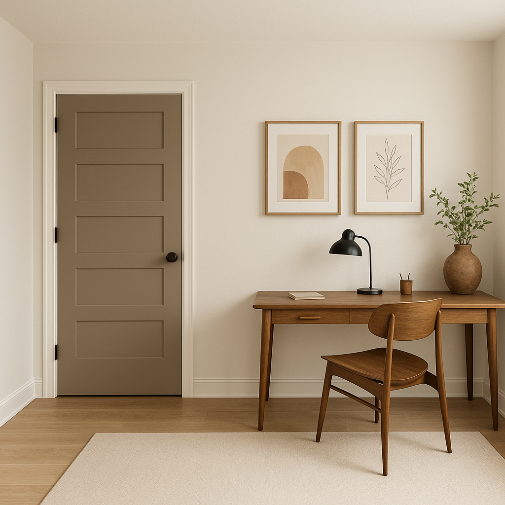 Benjamin Moore Riverbank (CSP-355): A Versatile Earthy Green for Timeless Interiors.