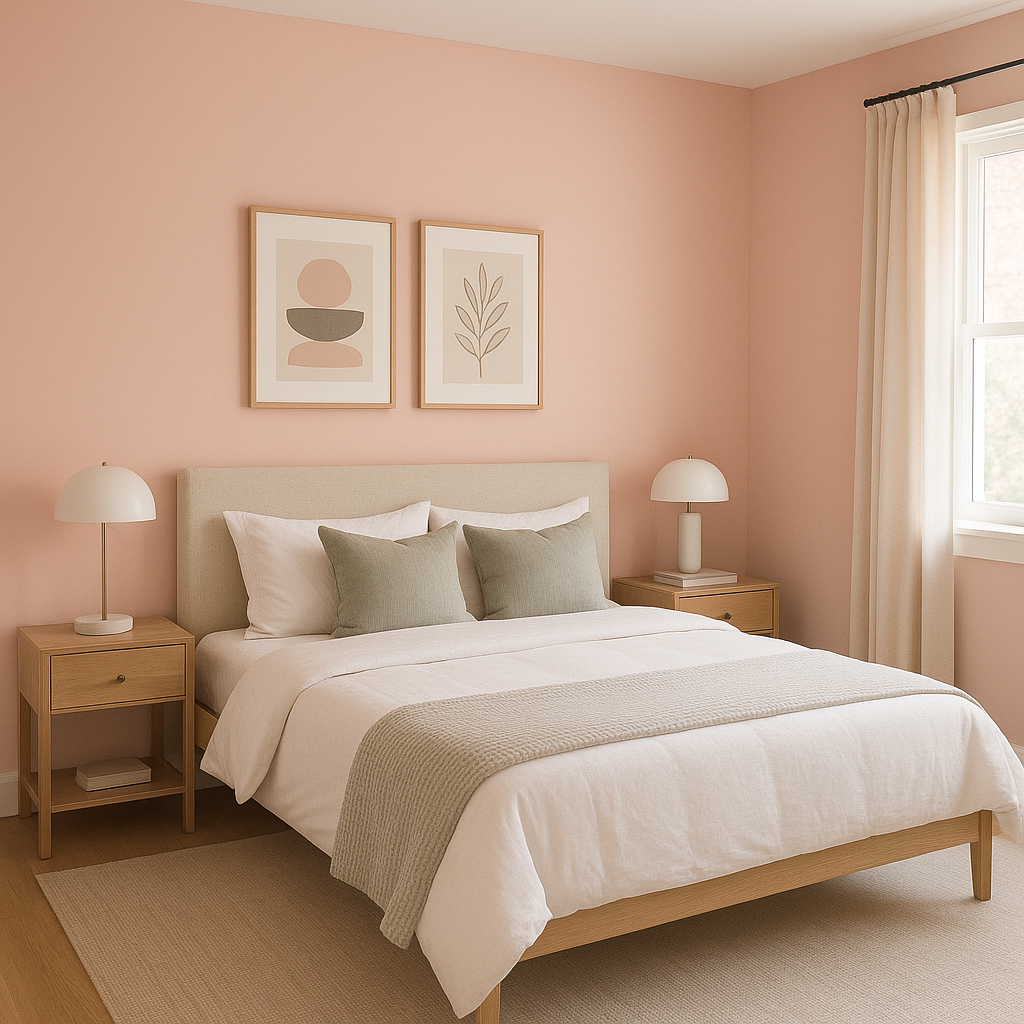 Benjamin Moore Rose (1275): A Timeless, Gentle Pink for Warm and Inviting Spaces.