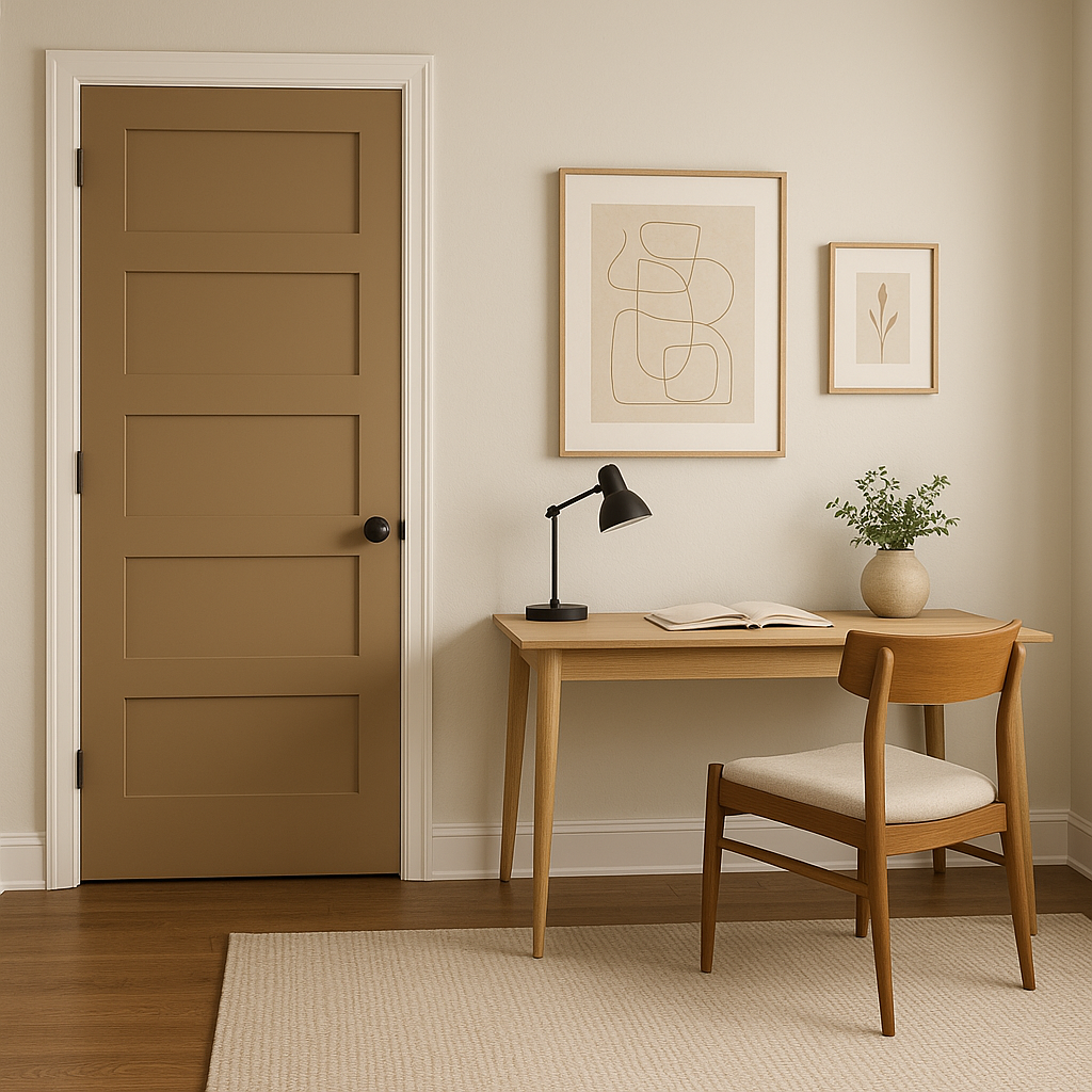 Benjamin Moore Saddle (1124): A Warm and Timeless Neutral.