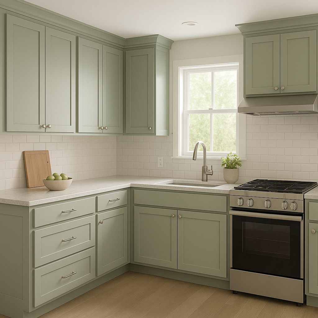Benjamin Moore Sage (458): A Timeless Gray-Green for Versatile Elegance.