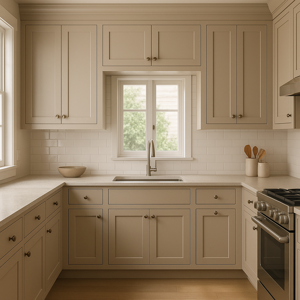 Benjamin Moore Sandlot (2107-50): A Versatile Neutral with Warm Undertones.