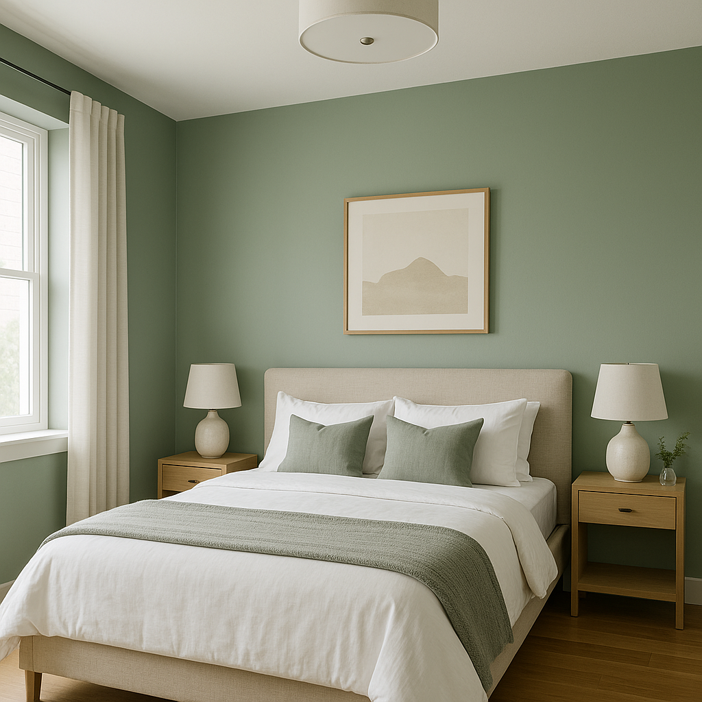 Benjamin Moore Scenic (697): A Tranquil Blue-Green Hue Perfect for Any Space.